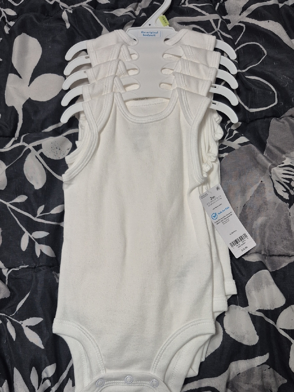 Carter's White Tank Top Bodysuit Set